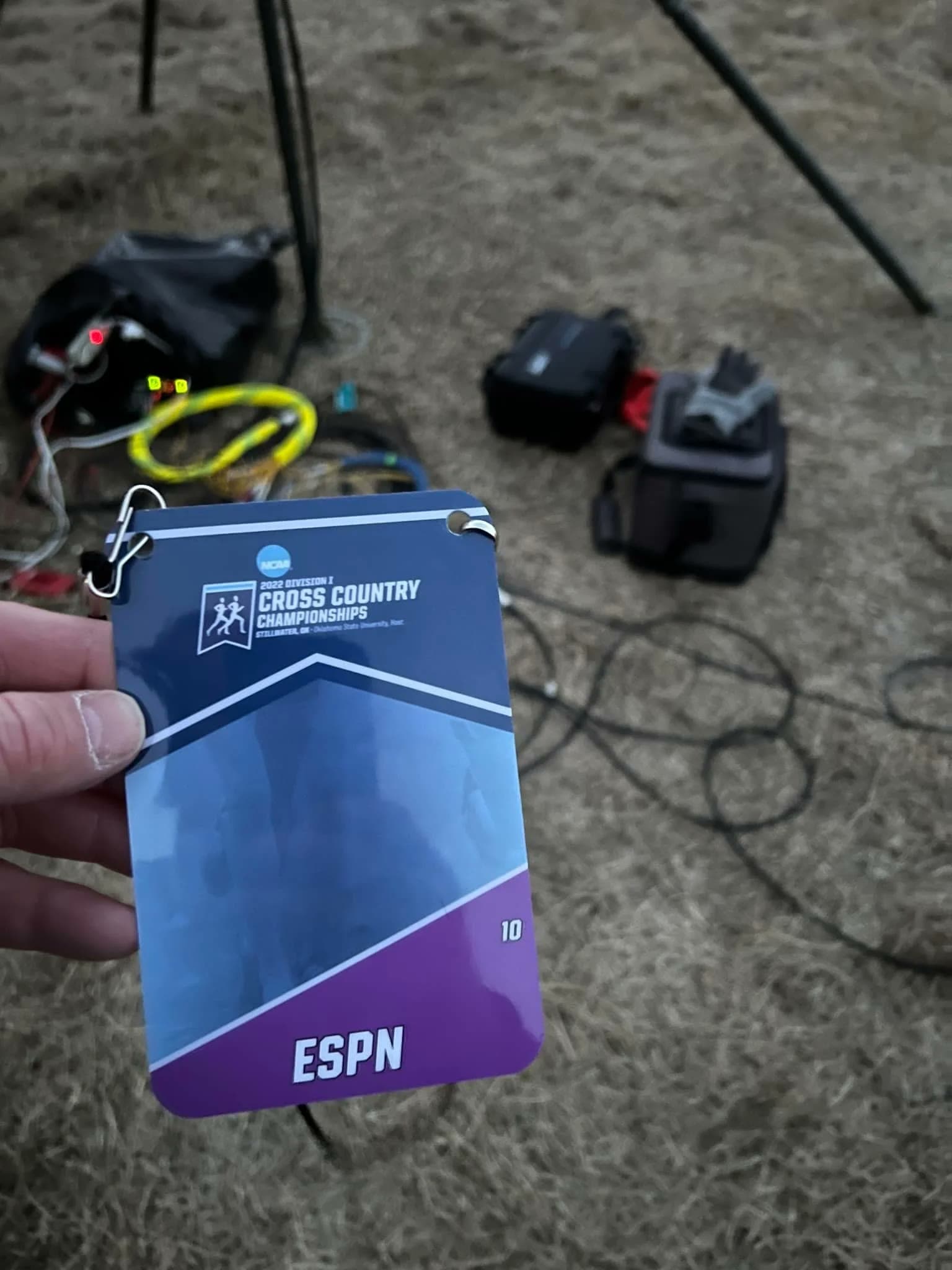 ESPN NCAA Cross Country credential badge