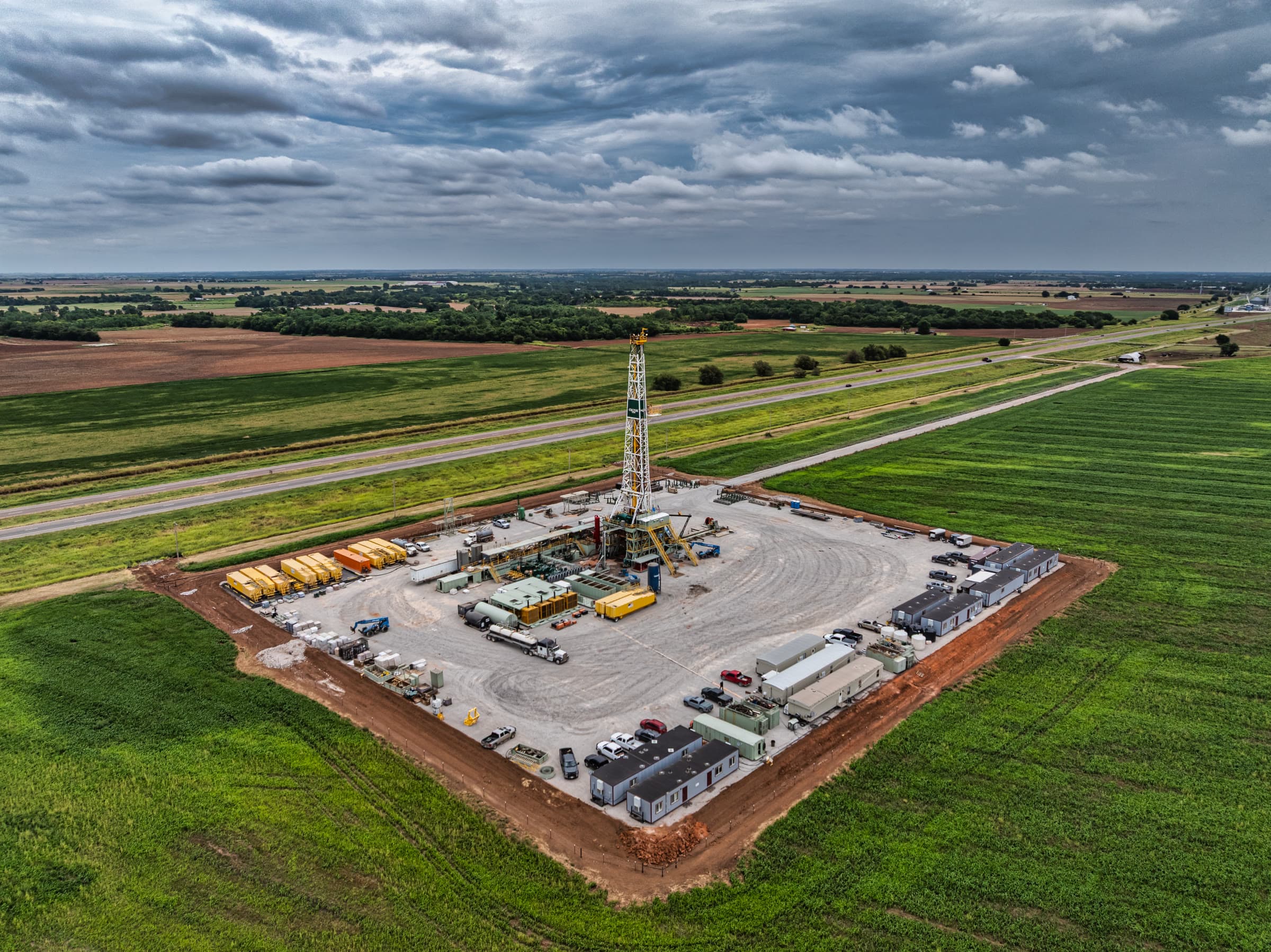 Oil rig aerial documentation — Rig 135.